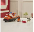 PAW Patrol Fire Rescue - Zumas Rettungsboot mit Zuma Hundefigur und Waschbärenfigur