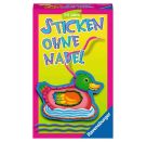 Ravensburger 23099 - Sticken ohne Nadel, Mitbringspiel für 1-4 Spieler, Kinderspiel ab 3 Jahren, kompaktes Format, Rei