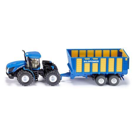 SIKU 1947 Traktor mit Silagewagen 1:50