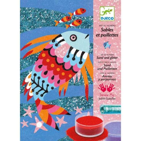 Sandbilder: Regenbogen Fische