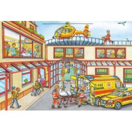 Schmidt Spiele Kinderpuzzle Feuerwehr und Polizei, 3x24 Teile