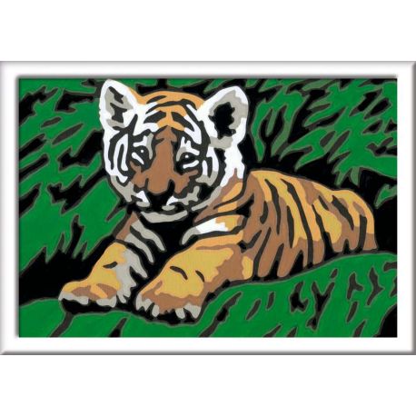 Ravensburger CreArt 29605 - Süßer Tiger - Malen nach Zahlen Tiger für Kinder ab 9 Jahre