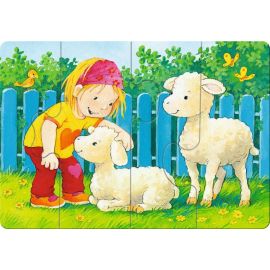 Ravensburger 04535 ministeps® Puzzle: Mein allererstes Puzzle: Streichelzoo 2/3/4 Teile