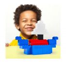 Blox 100 blaue 8er Steine in Dose