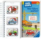 ministeps: Wer fährt wohin? Mein großes Spielbuch mit 22 Magneten: Magnetbuch ab 2 Jahren, Kinderbuch, Pappbilderbuch