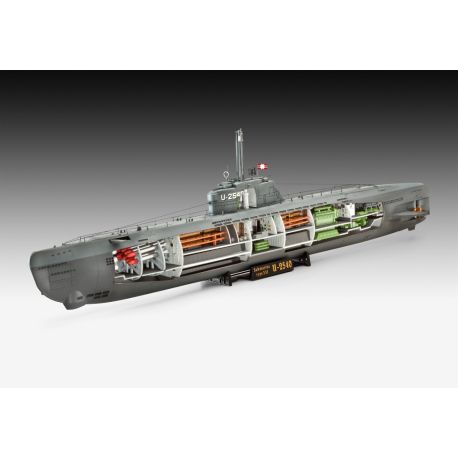 Deutsches U-Boot Typ XXI mit Interieur, Revell Modellbausatz
