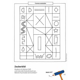 Kindergartenblock - Formen, Farben, Fehler finden ab 4 Jahre. Ab 4 Jahre., sortiert