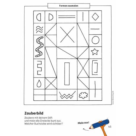 Kindergartenblock - Formen, Farben, Fehler finden ab 4 Jahre. Ab 4 Jahre., sortiert