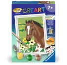 Ravensburger CreArt 28463 - Fohlen - Malen nach Zahlen Pferd für Kinder ab 7 Jahre