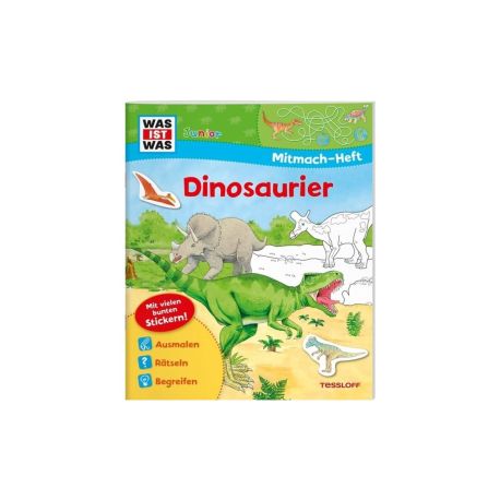 WAS IST WAS Junior Mitmach-Heft Dinosaurier
