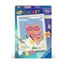 Ravensburger CreArt 28474 - Schmetterling - Malen nach Zahlen Schmetterling für Kinder ab 7 Jahre