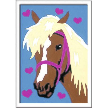 Ravensburger CreArt 27693 - Liebes Pferd - Malen nach Zahlen Pferd für Kinder ab 7 Jahre