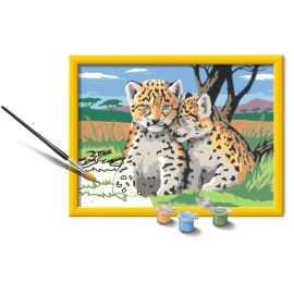 Ravensburger CreArt 28486 - Kleine Leoparden - Malen nach Zahlen für Kinder ab 9 Jahre