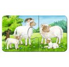 Ravensburger 5072 Puzzle Tierfamilien auf dem Bauernhof 9x2 Teile