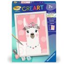 Ravensburger CreArt 28514 - No Drama Lama - Malen nach Zahlen Lama für Kinder ab 7 Jahre