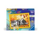 Ravensburger CreArt 28696 - Kätzchen im Herbst - Malen nach Zahlen Katze für Kinder ab 9 Jahre