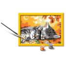 Ravensburger CreArt 28696 - Kätzchen im Herbst - Malen nach Zahlen Katze für Kinder ab 9 Jahre