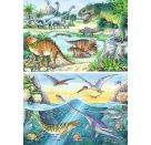 Ravensburger 5128 Puzzle Saurier und ihre Lebensräume 2 X 24 Teile