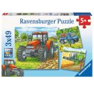 Ravensburger 9388 Puzzle Große Landmaschinen 3 X 49 Teile