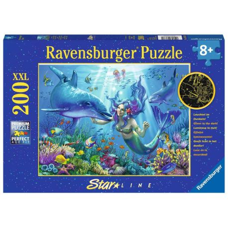 Ravensburger 13678 Puzzle Leuchtendes Unterwasserparadies 100/200 Teile XXL