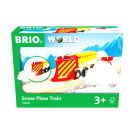BRIO World 33606 Schneeräumzug - Winterliche Ergänzung für die BRIO Holzeisenbahn - Empfohlen ab 3 Jahren