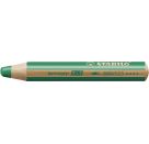 Multi-talented pencil STABILO® woody 3 in 1STABILO woody dunkelgrün wasservermalbar
