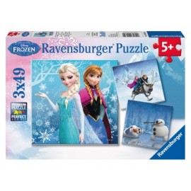 Ravensburger Puzzle - Abenteuer im Winterland, 3x49 Teile