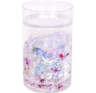 Glitzerbecher mit Schwimmelementen - Einhorn-Paradies