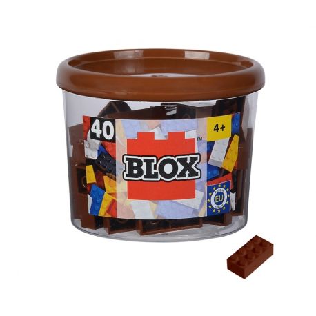 Blox 40 braune 8er Steine in Dose