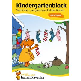 Kindergartenblock - Verbinden, vergleichen, Fehler finden ab 4 Jahre. Ab 4 Jahre.