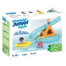 PLAYMOBIL 71687 Badeinsel mit Wasserrutsche
