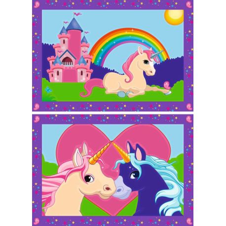 Ravensburger CreArt 27774  - Bunte Einhornwelt  - Malen nach Zahlen Einhorn für Kinder  5-7 Jahre
