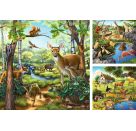 Ravensburger 9265 Puzzle Wald-/Zoo-/Haustiere 3 X 49 Teile