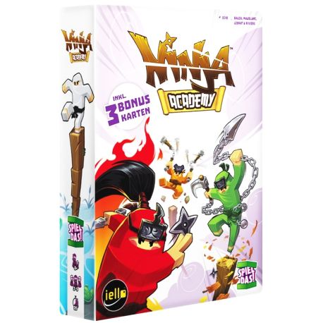 Spiel DAS! - Ninja Academy - DEUTSCH - Bonuskarten, Familienspiel ab 8 Jahre