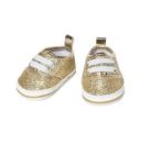 Puppen-Glitzer-Sneakers, gold, Gr. 30-34 cm