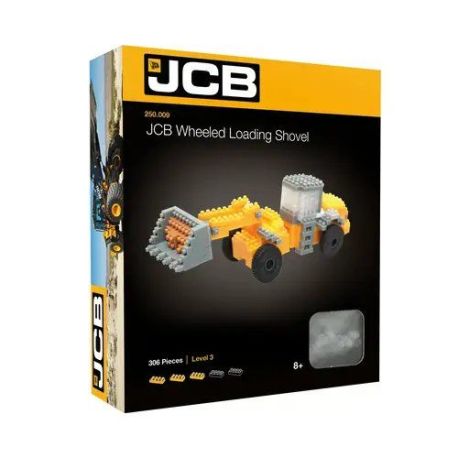 BRIXIES JCB Radladeschaufel 3D Konstruktionsbausatz aus Ministeinen