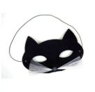 Augenmaske Katze, schwarz schwarz