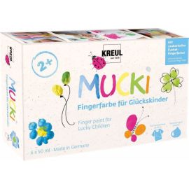 MUCKI Fingerfarbe für Königskinder 6er Set 50 ml