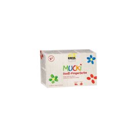MUCKI Stoff-Fingerfarbe 6er Set 150 ml