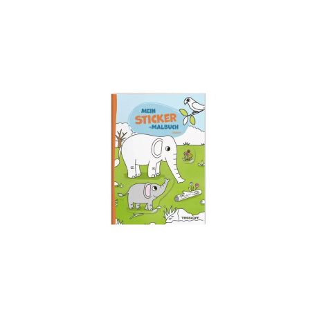 Mein Sticker-Malbuch. Zootiere