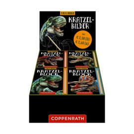 Kratzelbilder - T-Rex World (4x10 Ex. im Display)