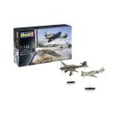 Model Set Messerschmitt Bf109E   Ju87B Stuka, Revell Modellbausatz mit Basiszubehör