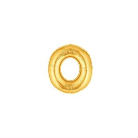 Zahl 0 gold 102 cm / Number 0 gold 40