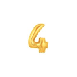 Zahl 4 gold 102 cm / Number 4 gold 40