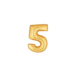 Zahl 5 gold 102 cm / Number 5 gold 40