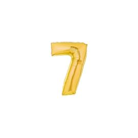 Zahl 7 gold 102 cm / Number 7 gold 40
