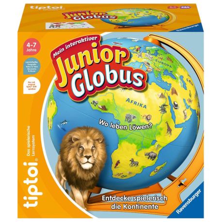 Ravensburger tiptoi  00115 - Mein interaktiver Junior Globus - Kinderspielzeug ab 4 Jahren