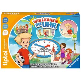 Ravensburger tiptoi® Spiel 00126 - Wir lernen die Uhr - interaktives Lernspiel ab 6 Jahren, mit digitaler und analoger