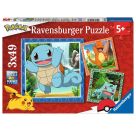 Ravensburger 5586 Puzzle Glumanda, Bisasam und Schiggy 3 X 49 Teile