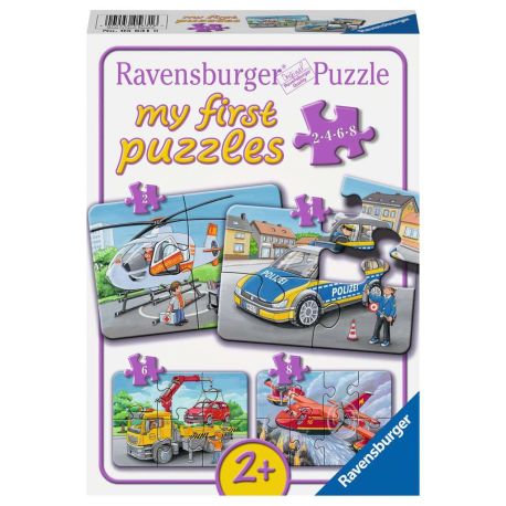 Ravensburger 5631 Puzzle Meine Einsatzfahrzeuge 2/4/6 Teile